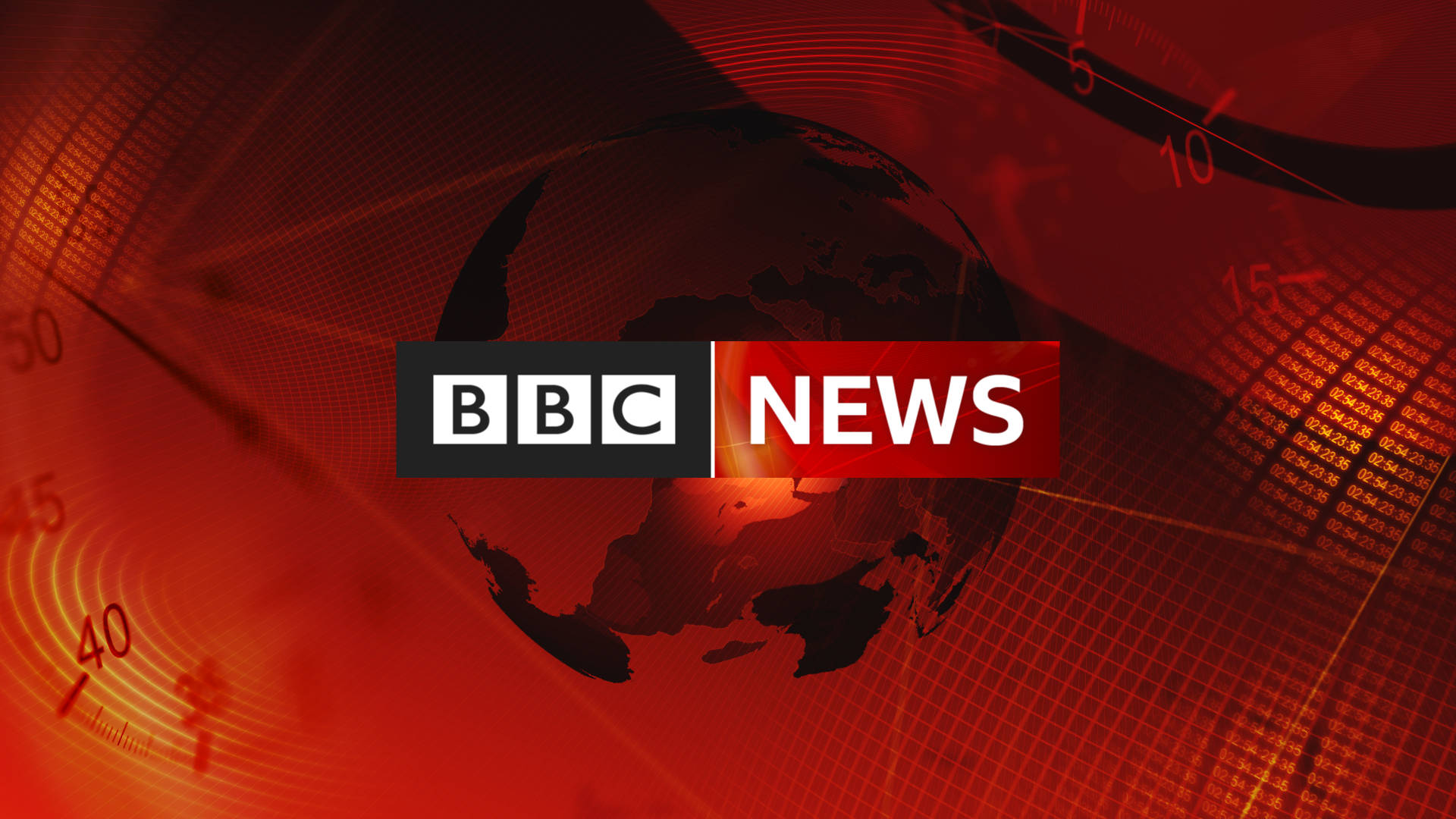 Red Color Of Bbc News Background