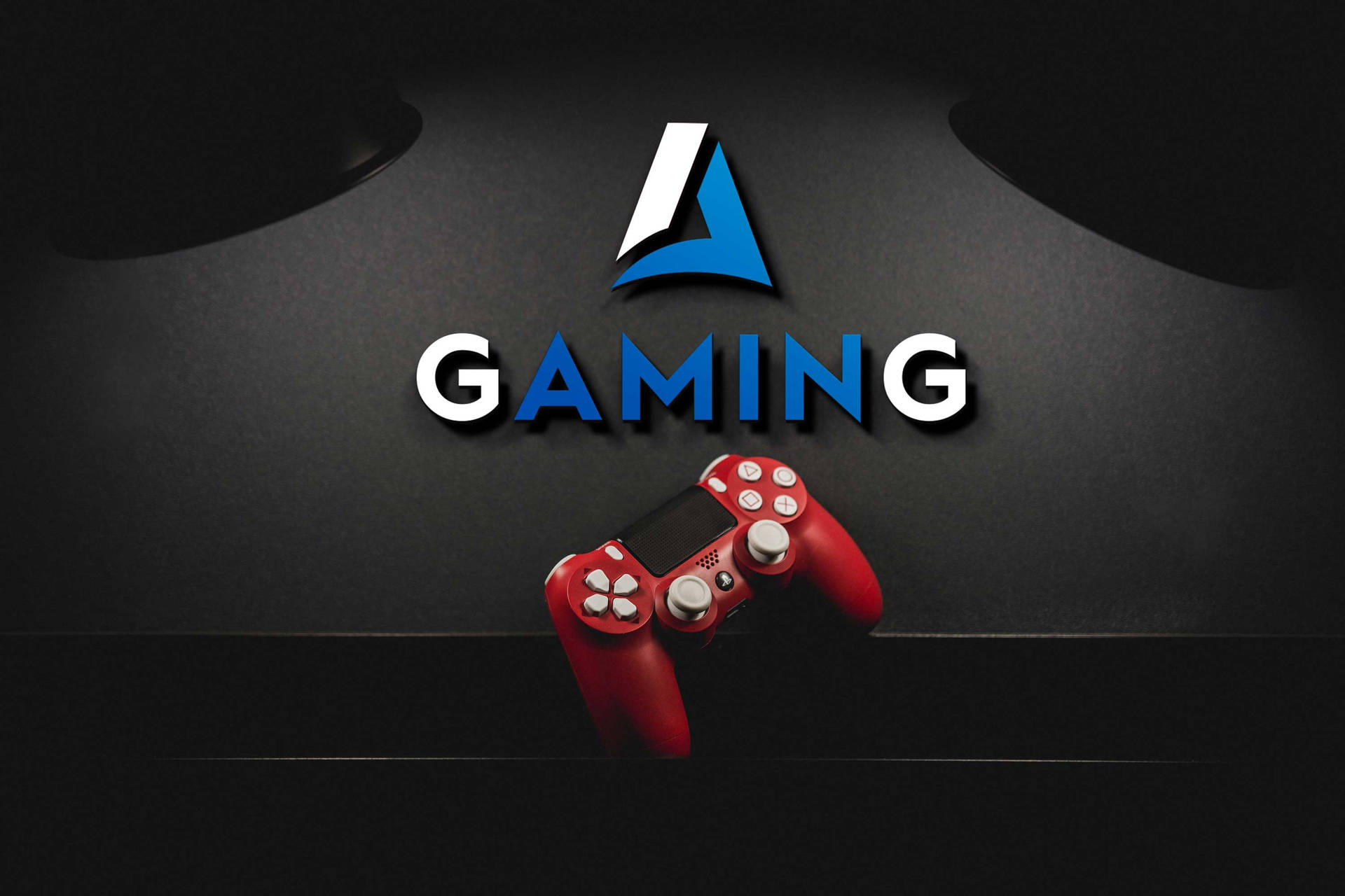 Red Controller Gaming Background