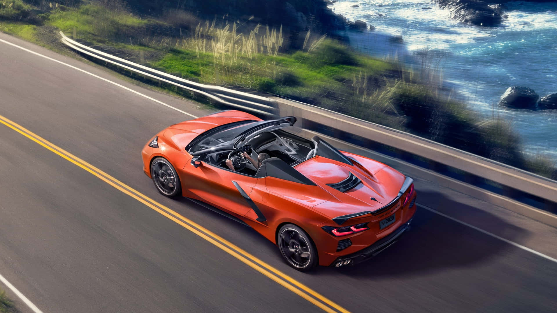 Red Corvette C8 Convertible Coastal Drive.jpg