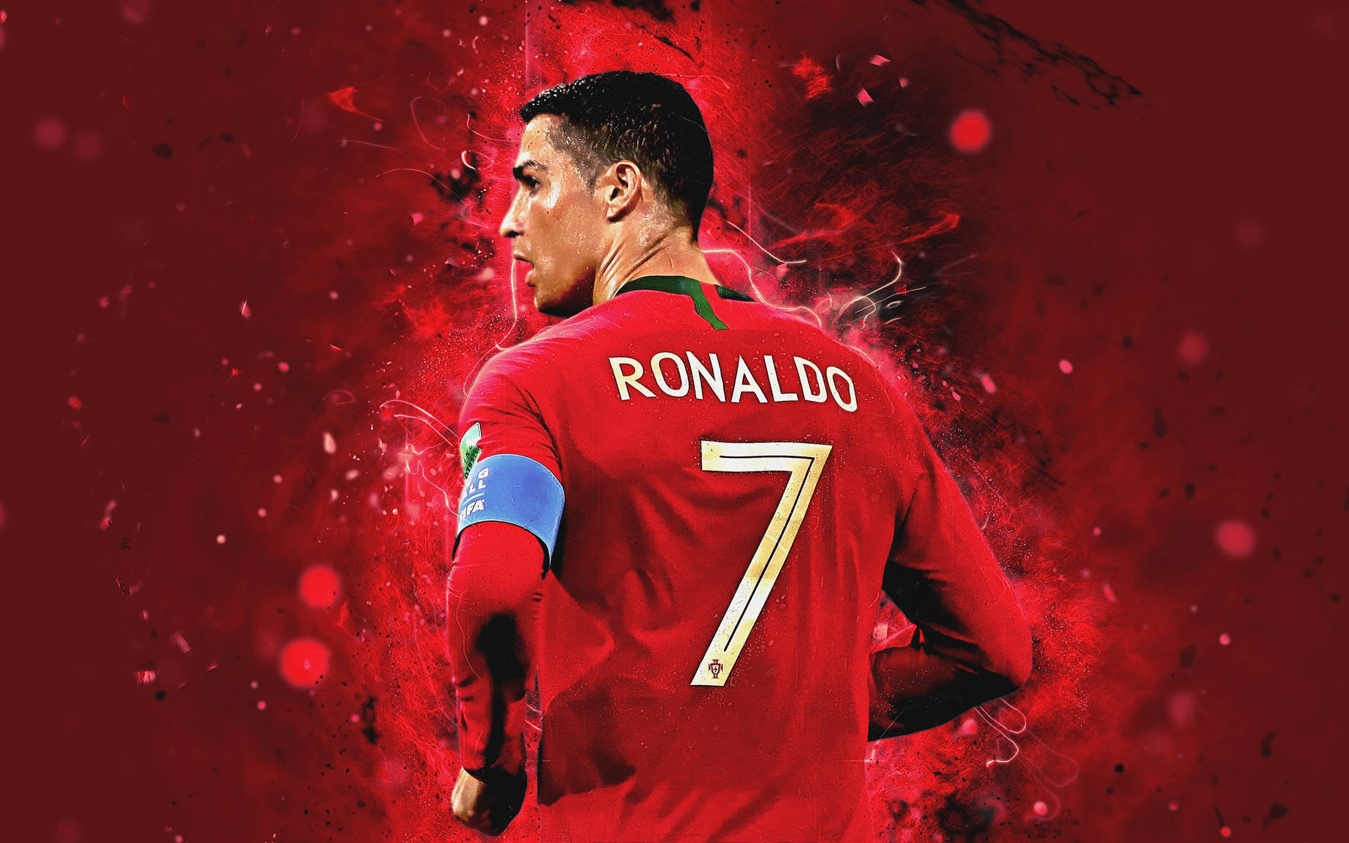 Red Cr7 Cool Fanart Background