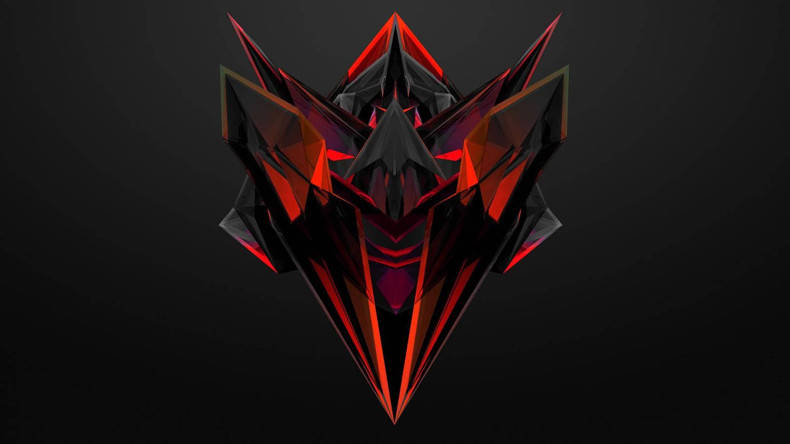 Red Crystal Gaming Logo Background