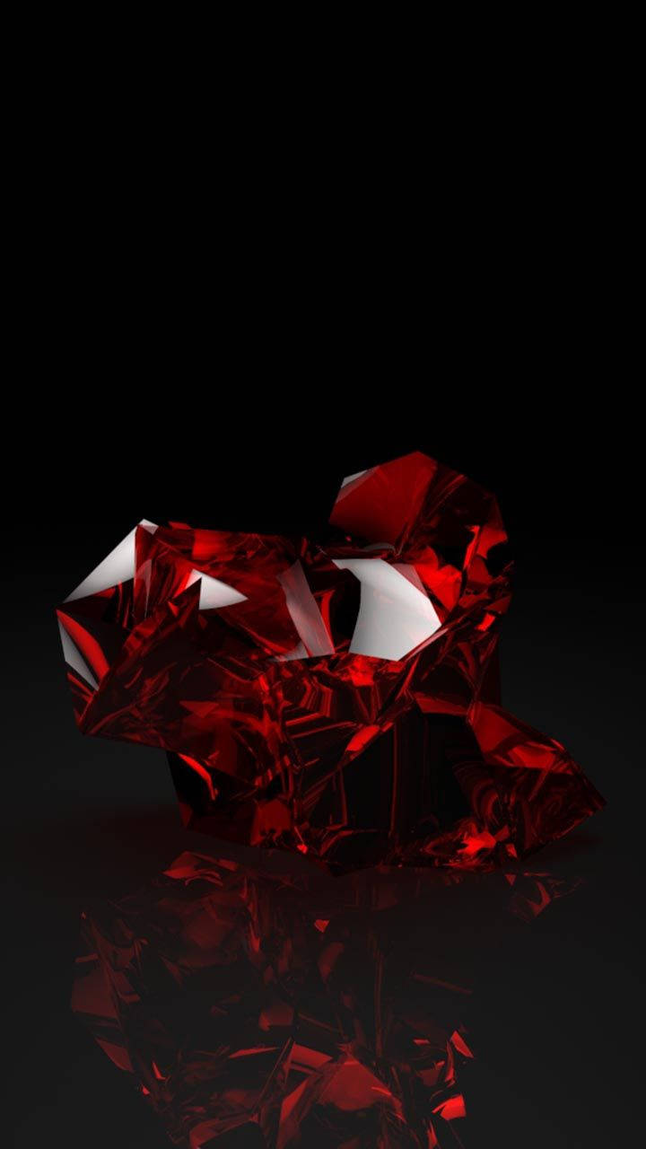 Red Crystal Gemstone Background