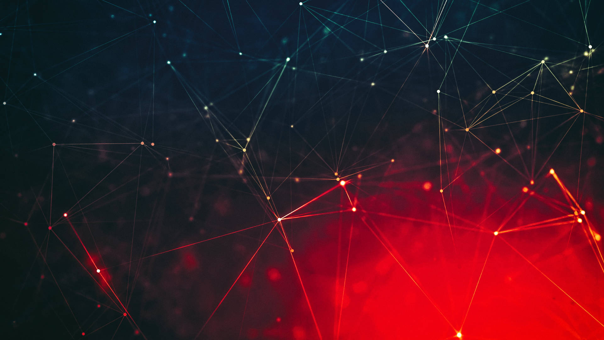 Red Cyberspace Lines Rainmeter Background