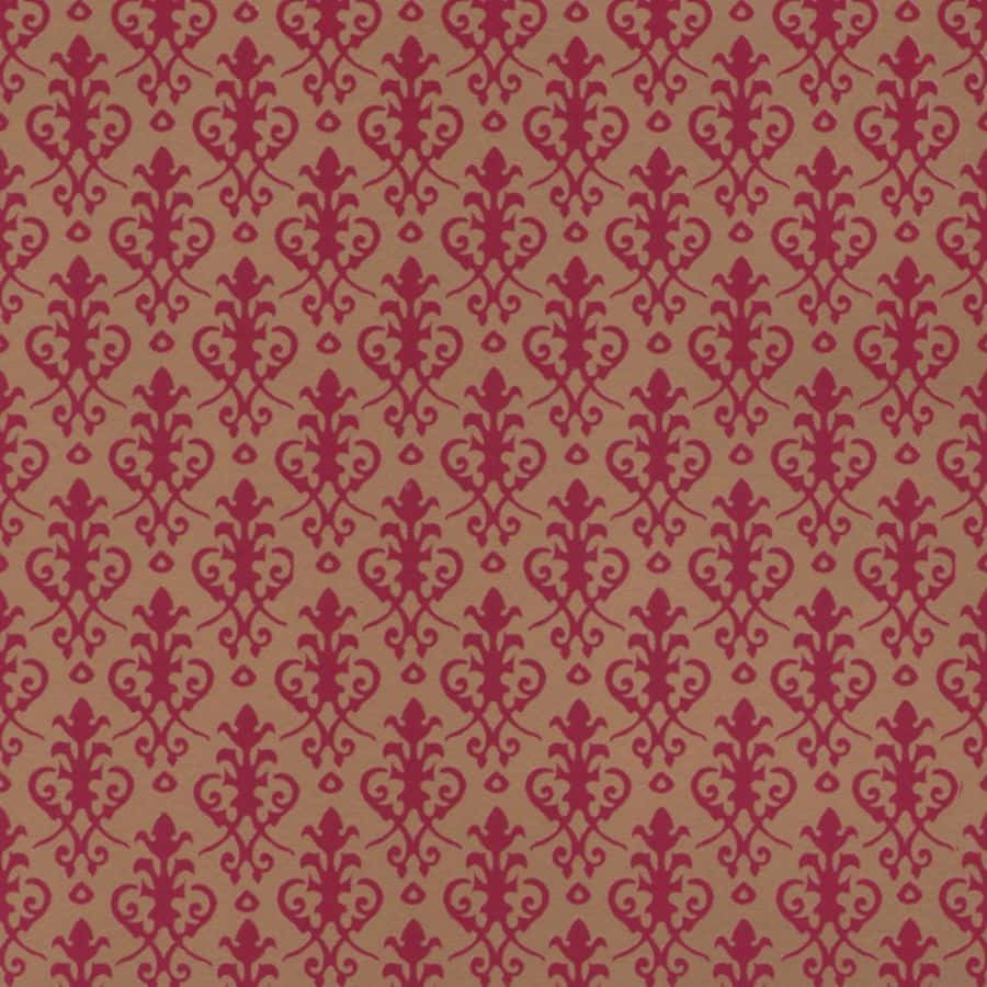 Red Damask Pattern Background Background