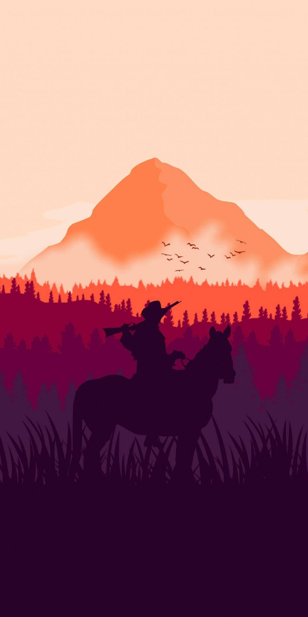 Red Dead Iphone Horse And Mountain