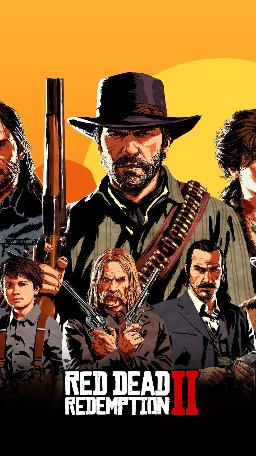 Red Dead Iphone Main Characters Background