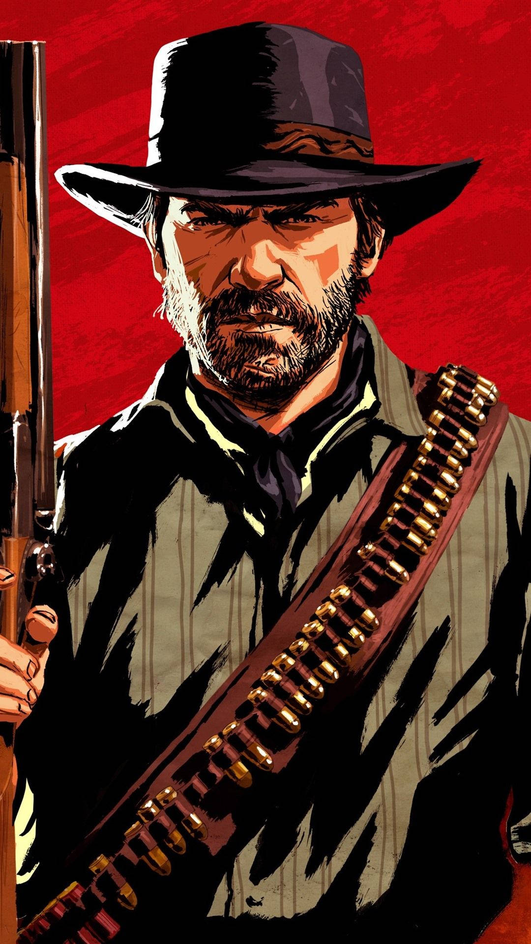 Red Dead Iphone Serious Arthur Morgan Background