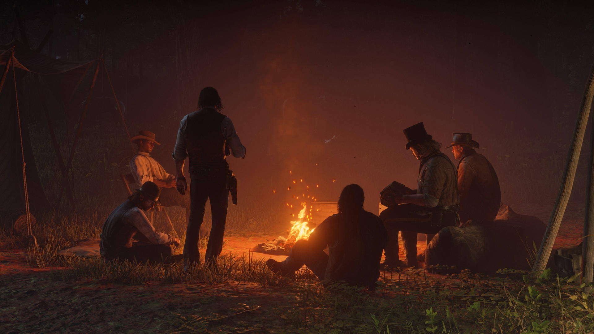 Red Dead Redemption 2 4k Bonfire Gang