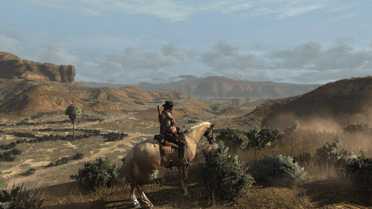 Red Dead Redemption 2 4k Deserted Area Background