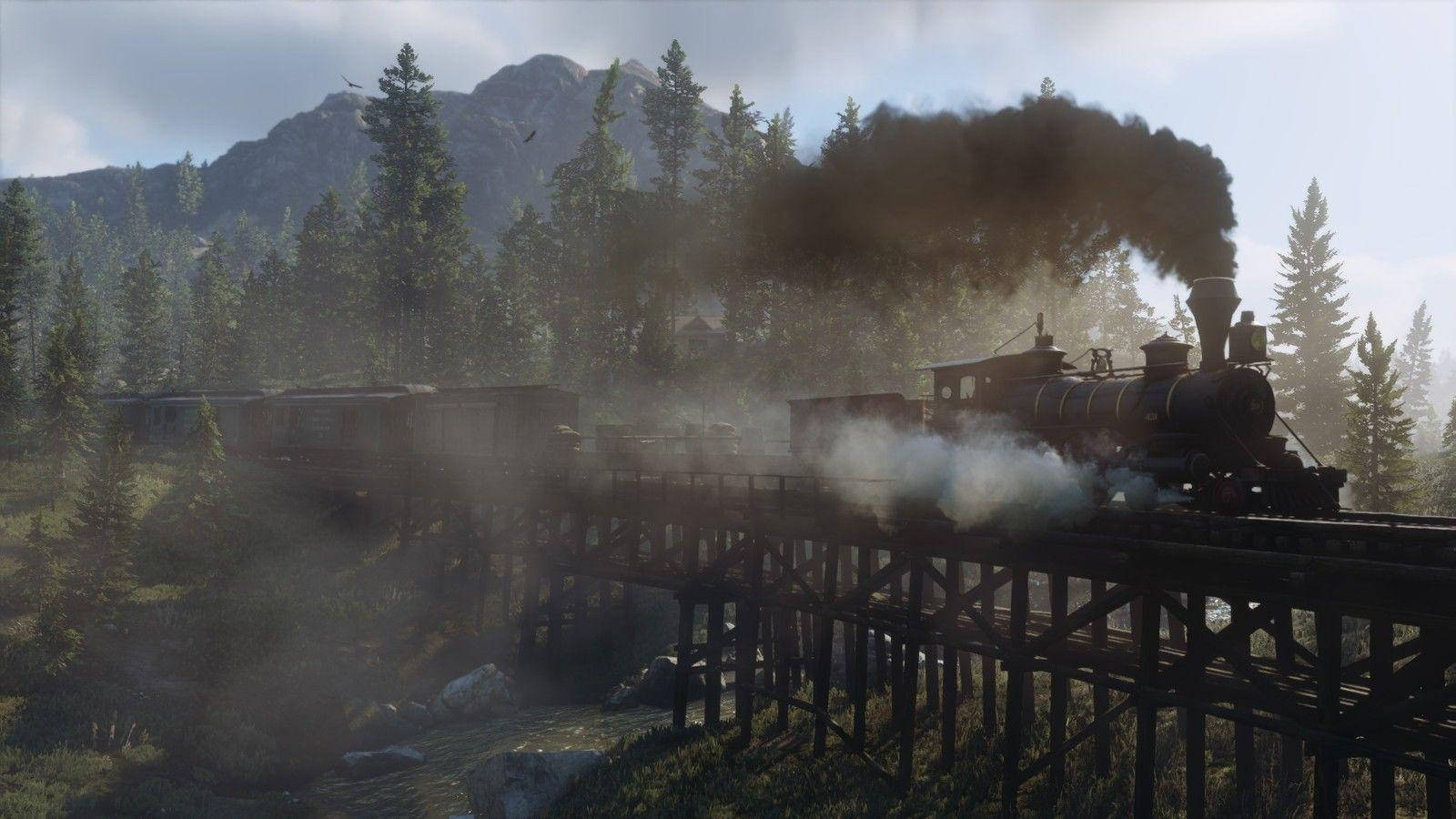 Red Dead Redemption 2 4k Trains Background