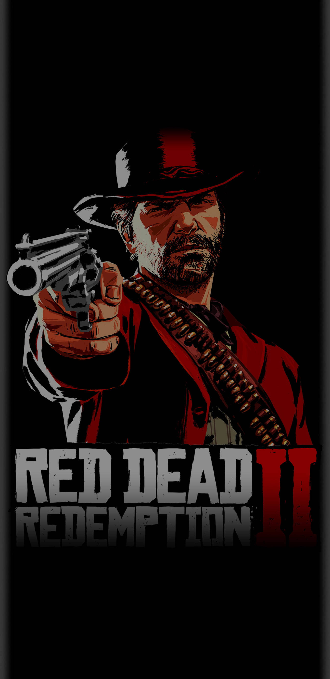 Red Dead Redemption 2 Black And Red Gaming Background