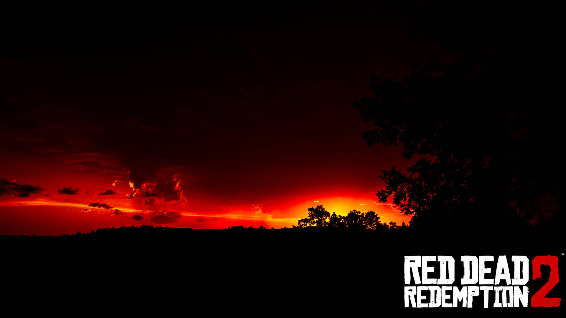 Red Dead Redemption 2 Sunset Sky Background