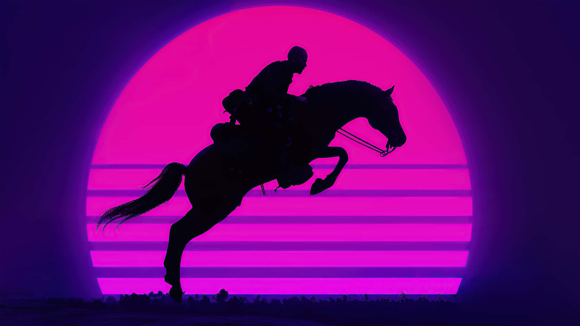 Red Dead Redemption 4k Jumping Horse Background