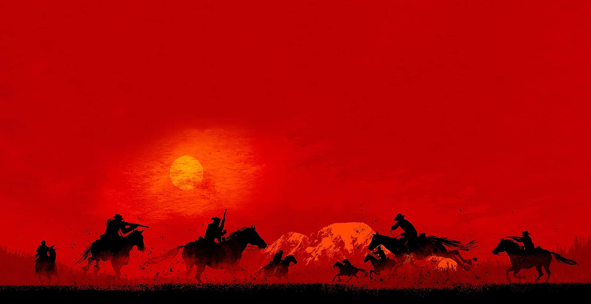 Red Dead Redemption 4k Riders Fighting Background