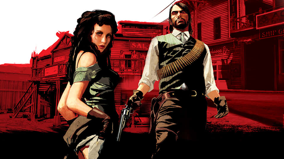 Red Dead Redemption Duo Artwork Background