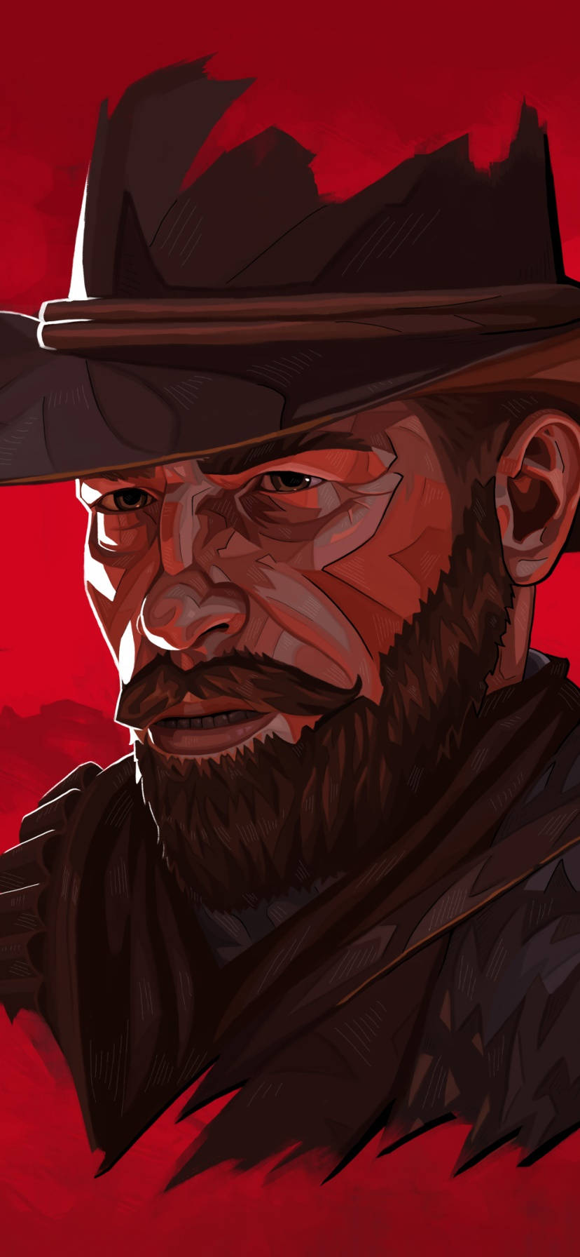 Red Dead Redemption Ii Phone Arthur Portrait Background