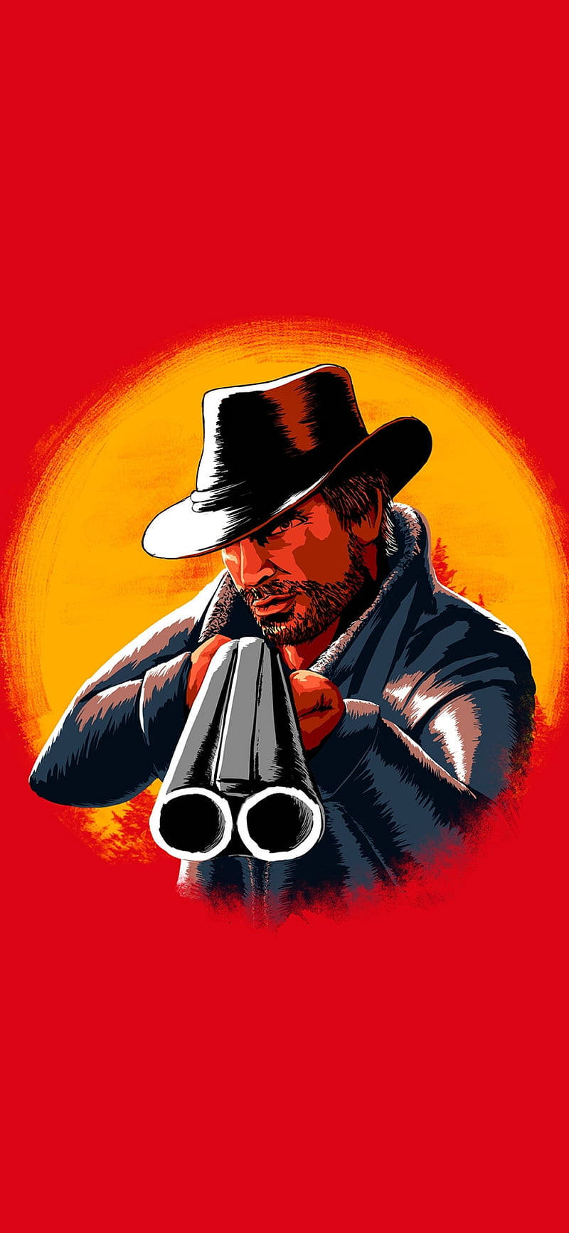 Red Dead Redemption Ii Phone Double-barrel Background