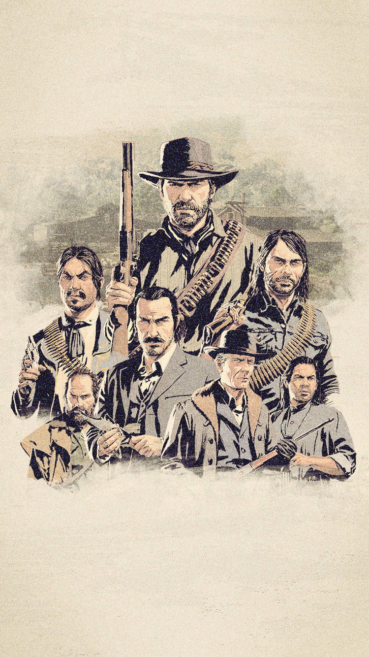 Red Dead Redemption Ii Phone Dutch's Group Background