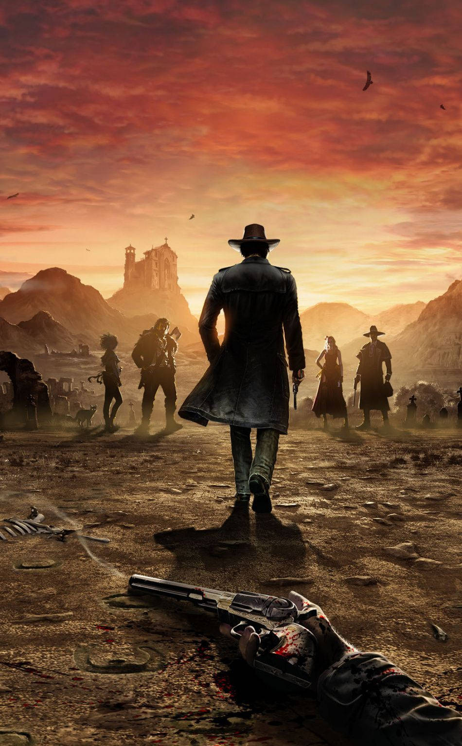 Red Dead Redemption Ii Phone Gun Duel Background