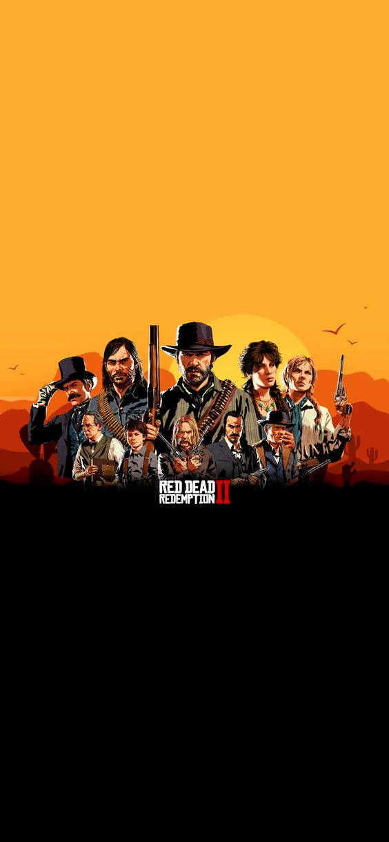 Red Dead Redemption Ii Phone Main Characters Background