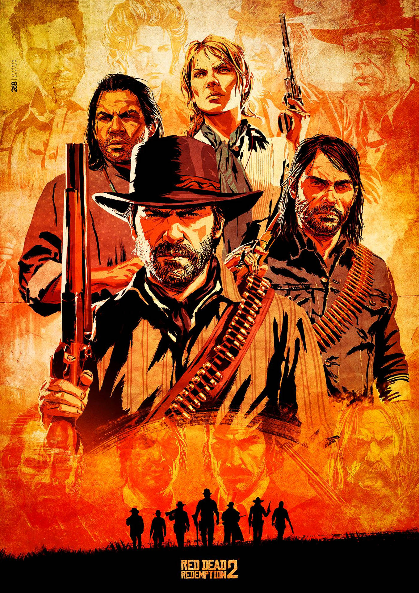 Red Dead Redemption Ii Phone Posse Background