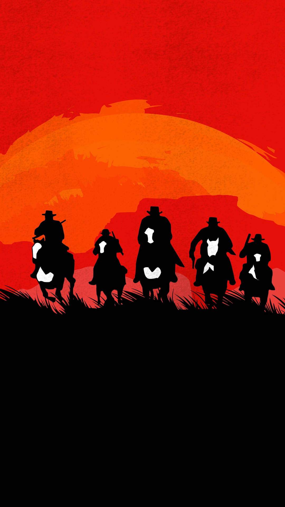 Red Dead Redemption Ii Phone Silhouette Background