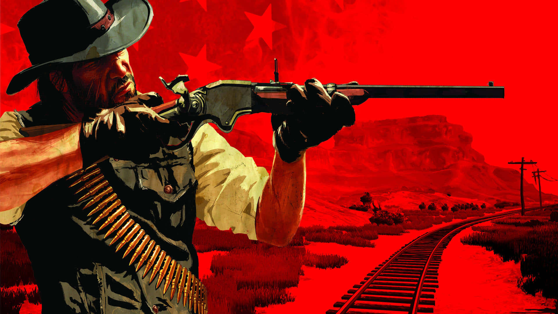 Red Dead Redemption2 Armed Cowboy Background