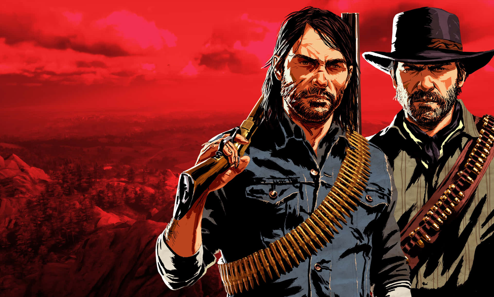 Red Dead Redemption2 Arthurand John Background