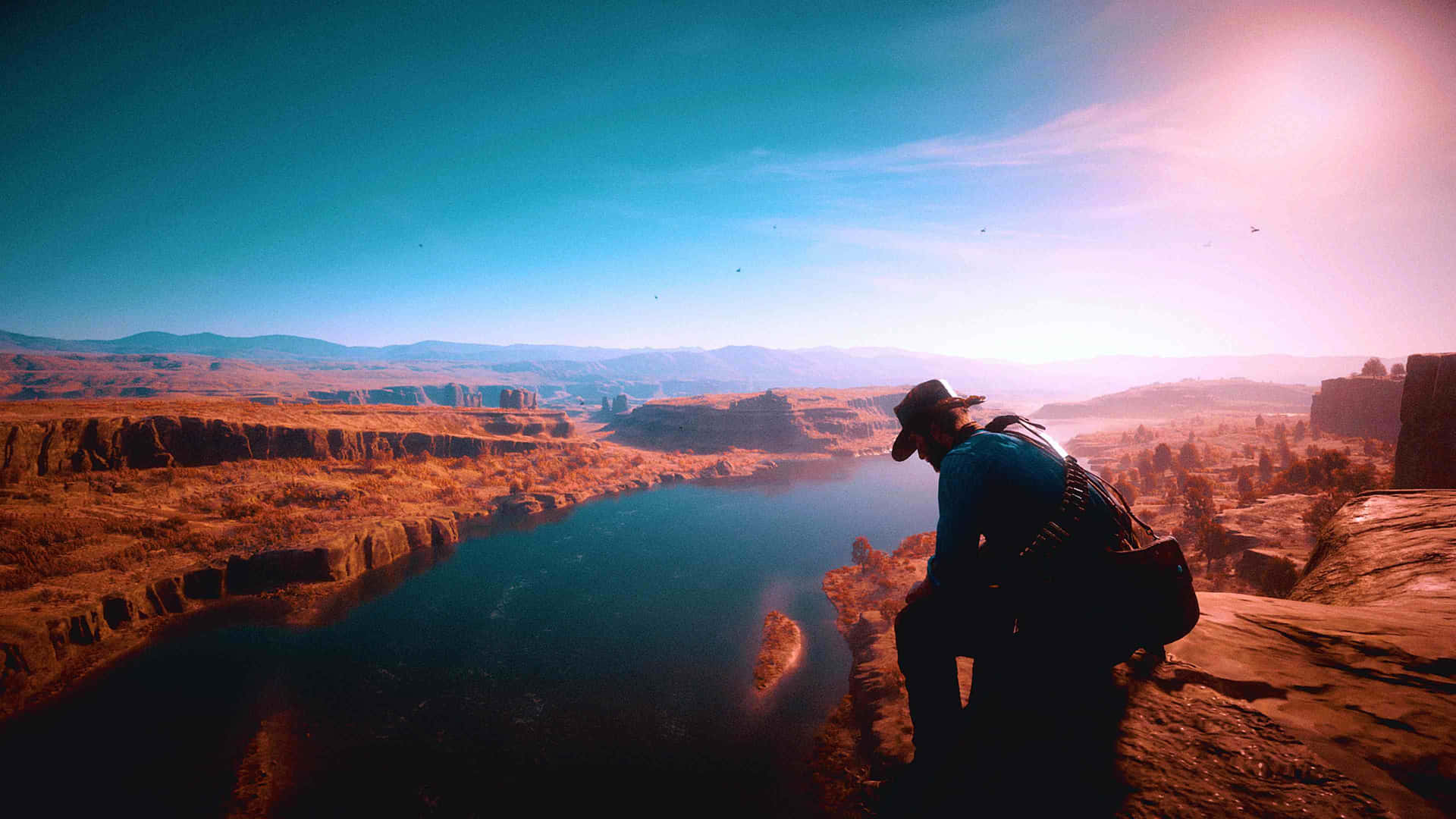 Red Dead Redemption2 Cowboy Overlook Background