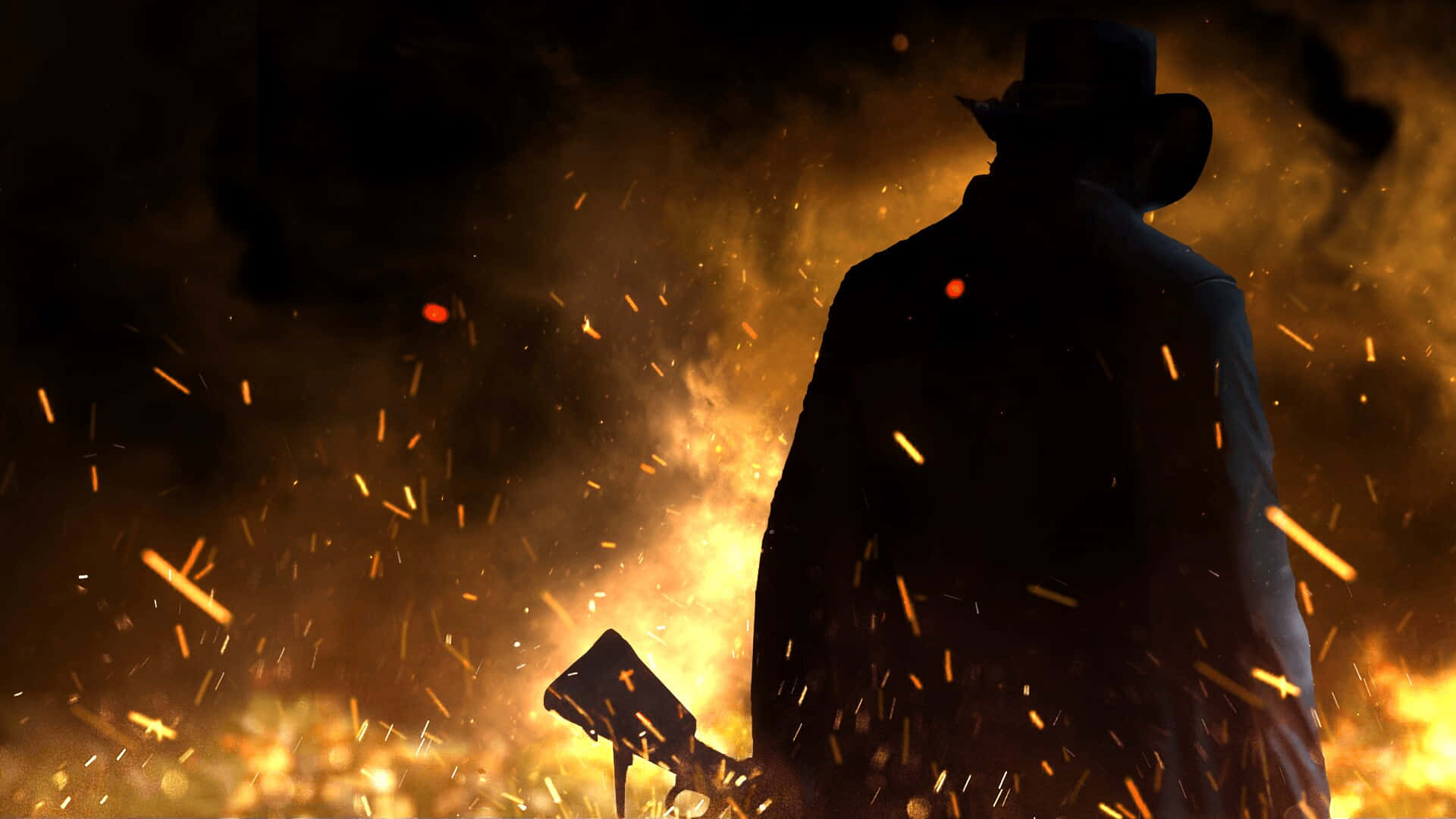 Red Dead Redemption2 Explosive Backdrop Background