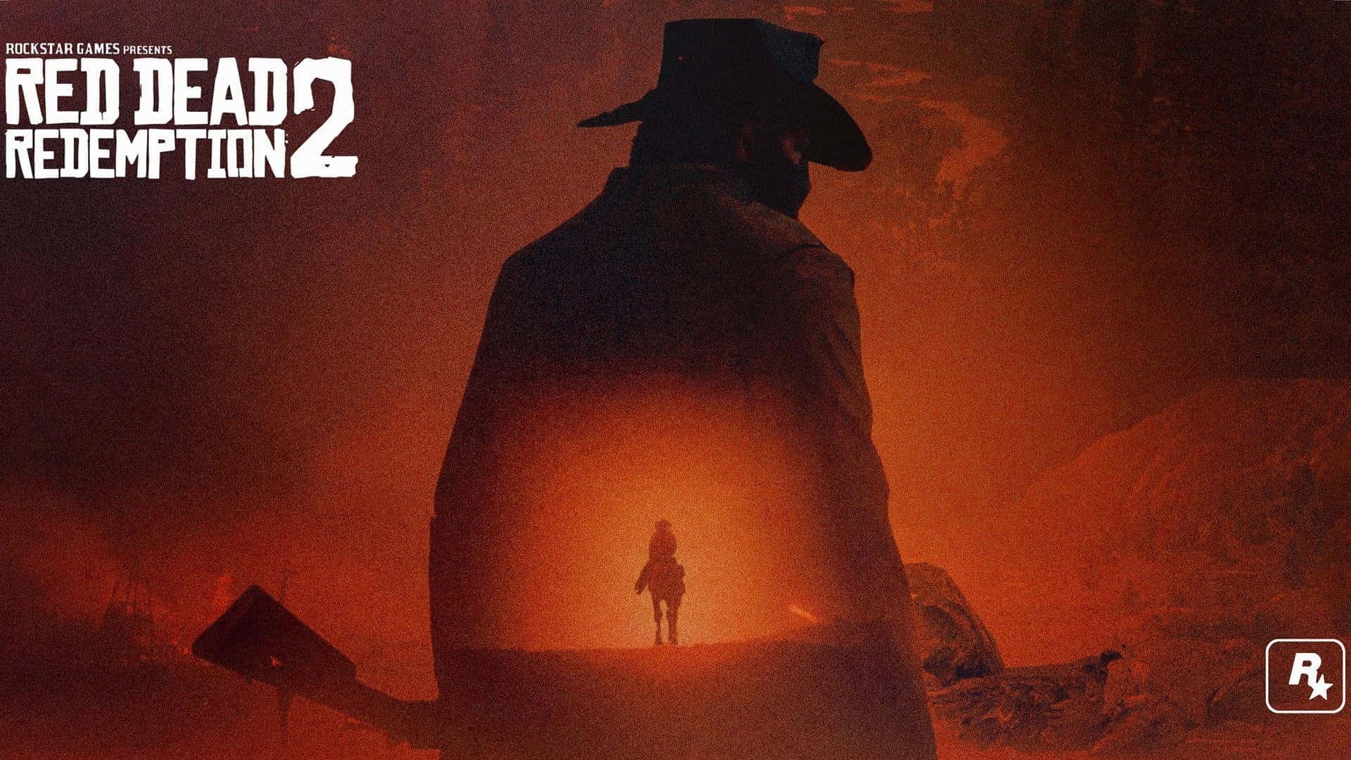 Red Dead Redemption2 Silhouette Promo Art Background
