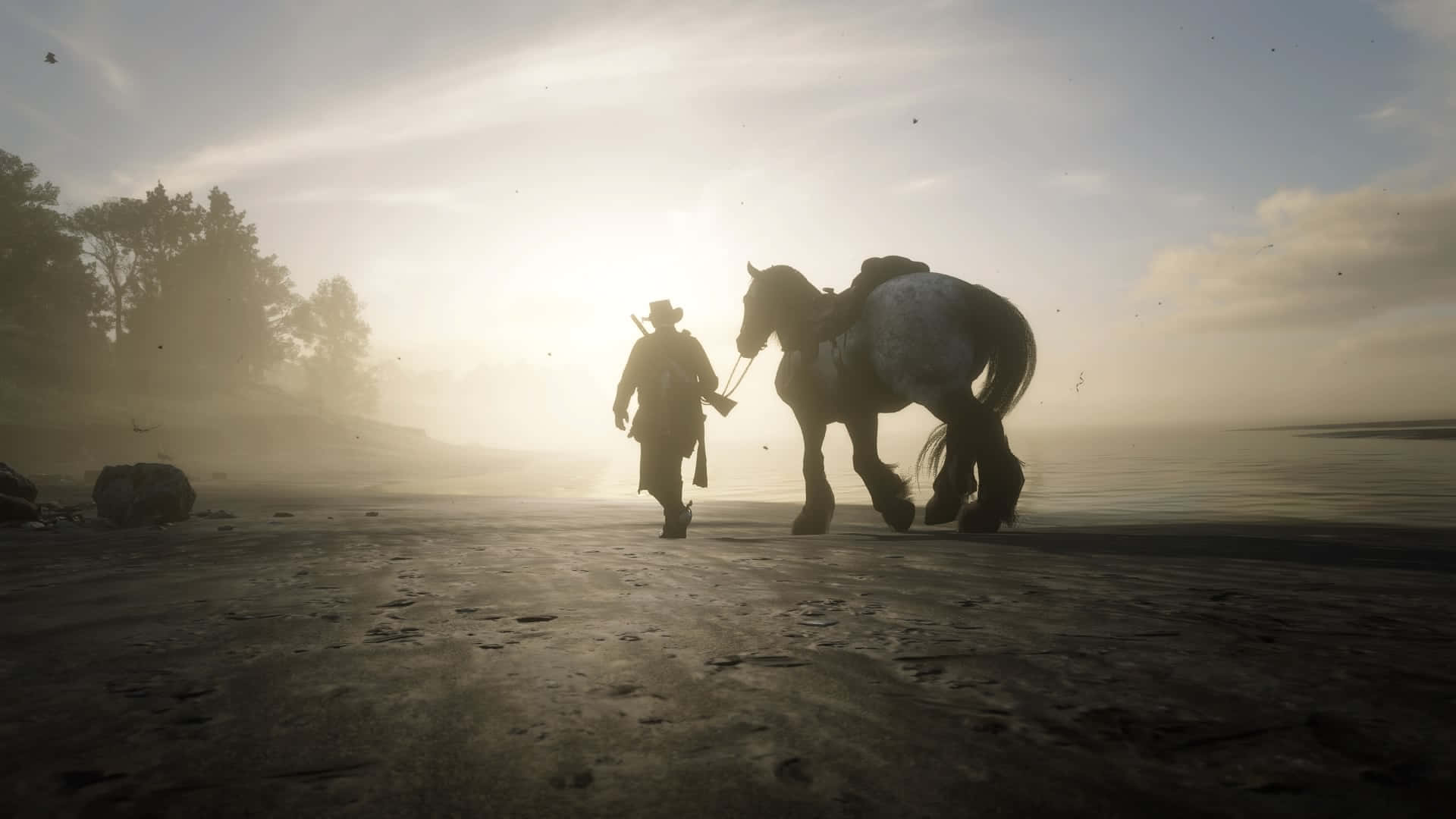 Red Dead Redemption2 Sunset Stroll Background