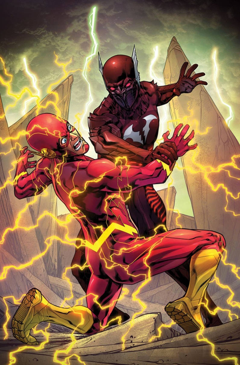 Red Death Fighting The Flash Background