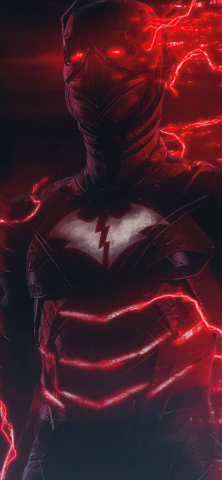 Red Death Glowing Red Lightning Background