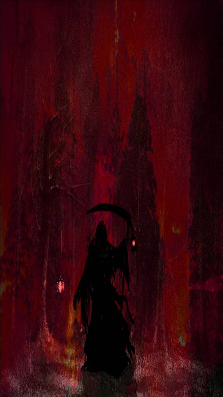 Red Death Grim Reaper Background