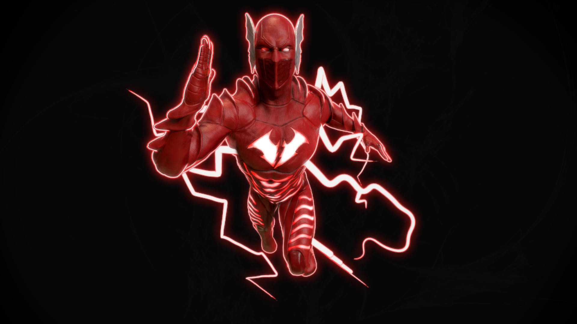 Red Death Red Lightning Background