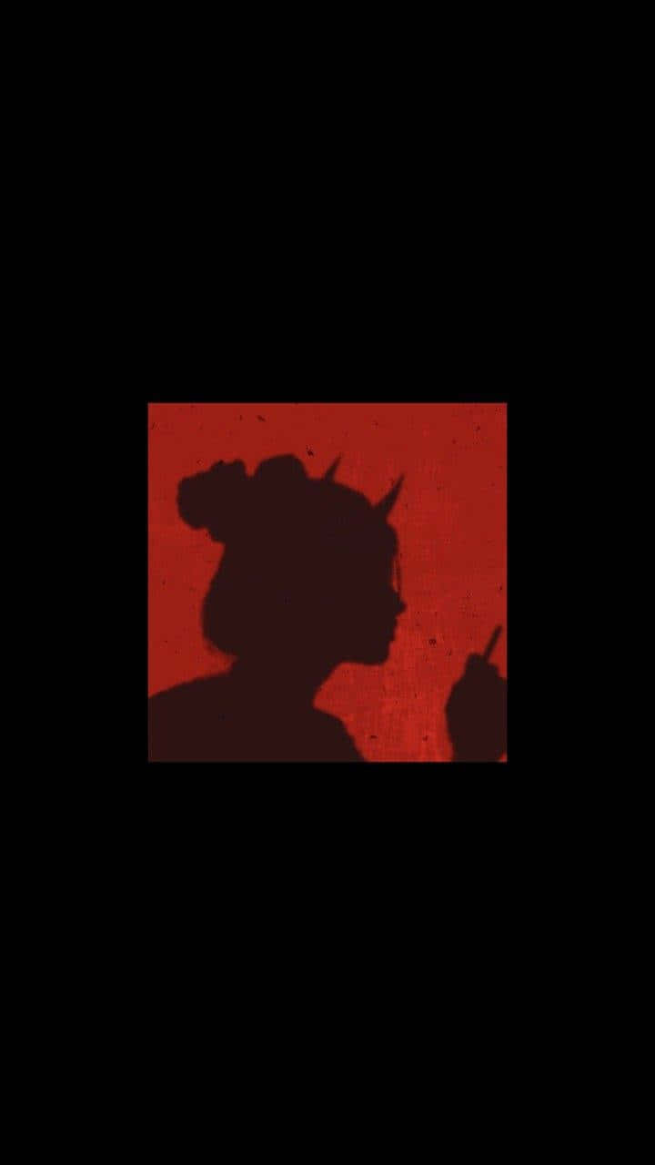 Red Demon Silhouette Aesthetic