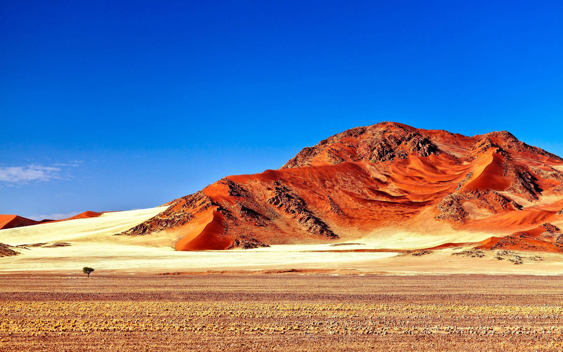 Red Desert Mountain Background