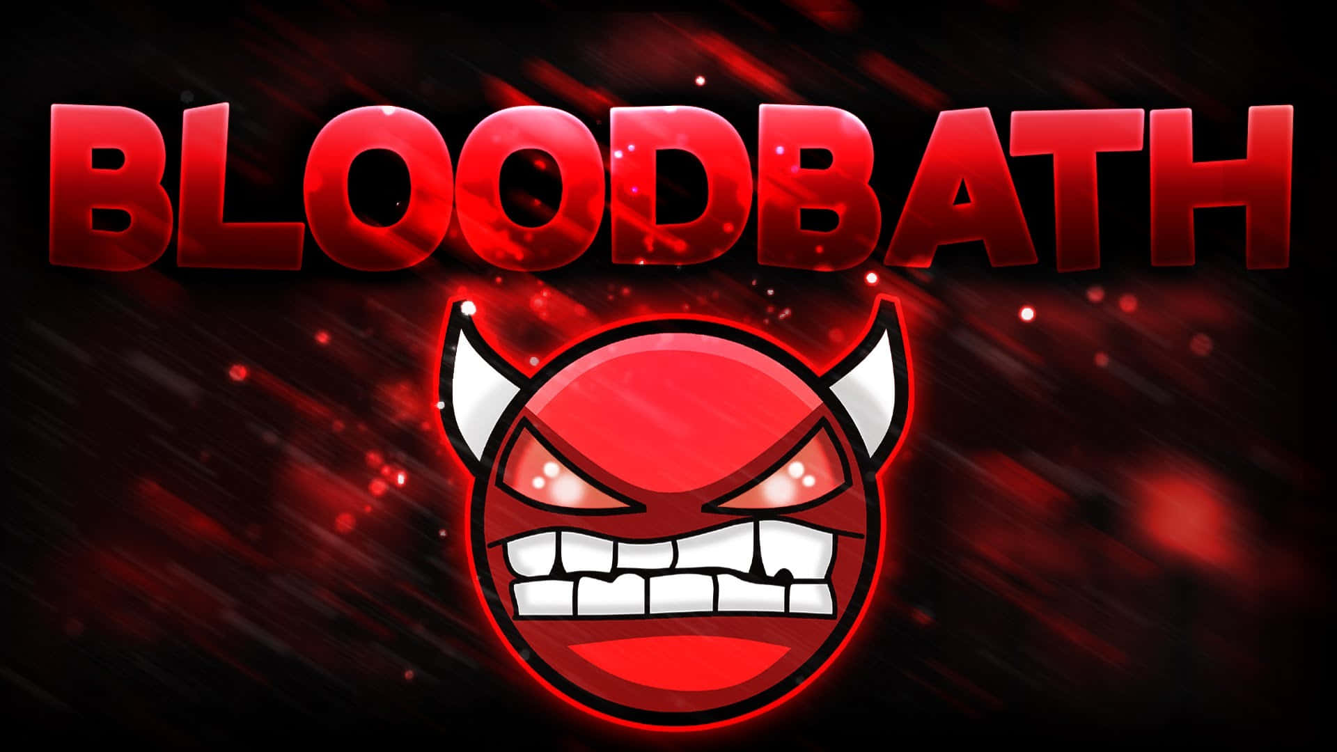 Red Devil Bloodbath Geometry Dash Icon Background