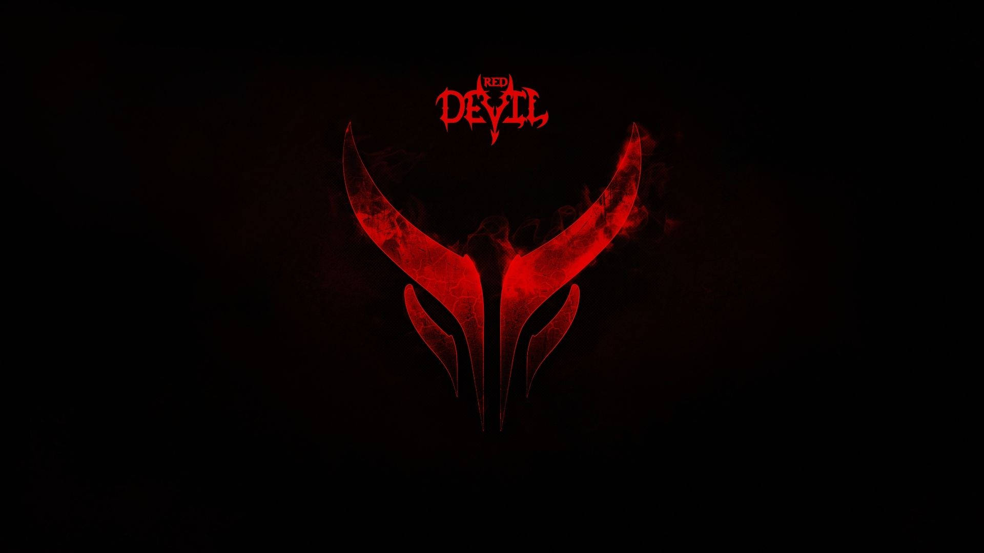 Red Devil Silhouette Background