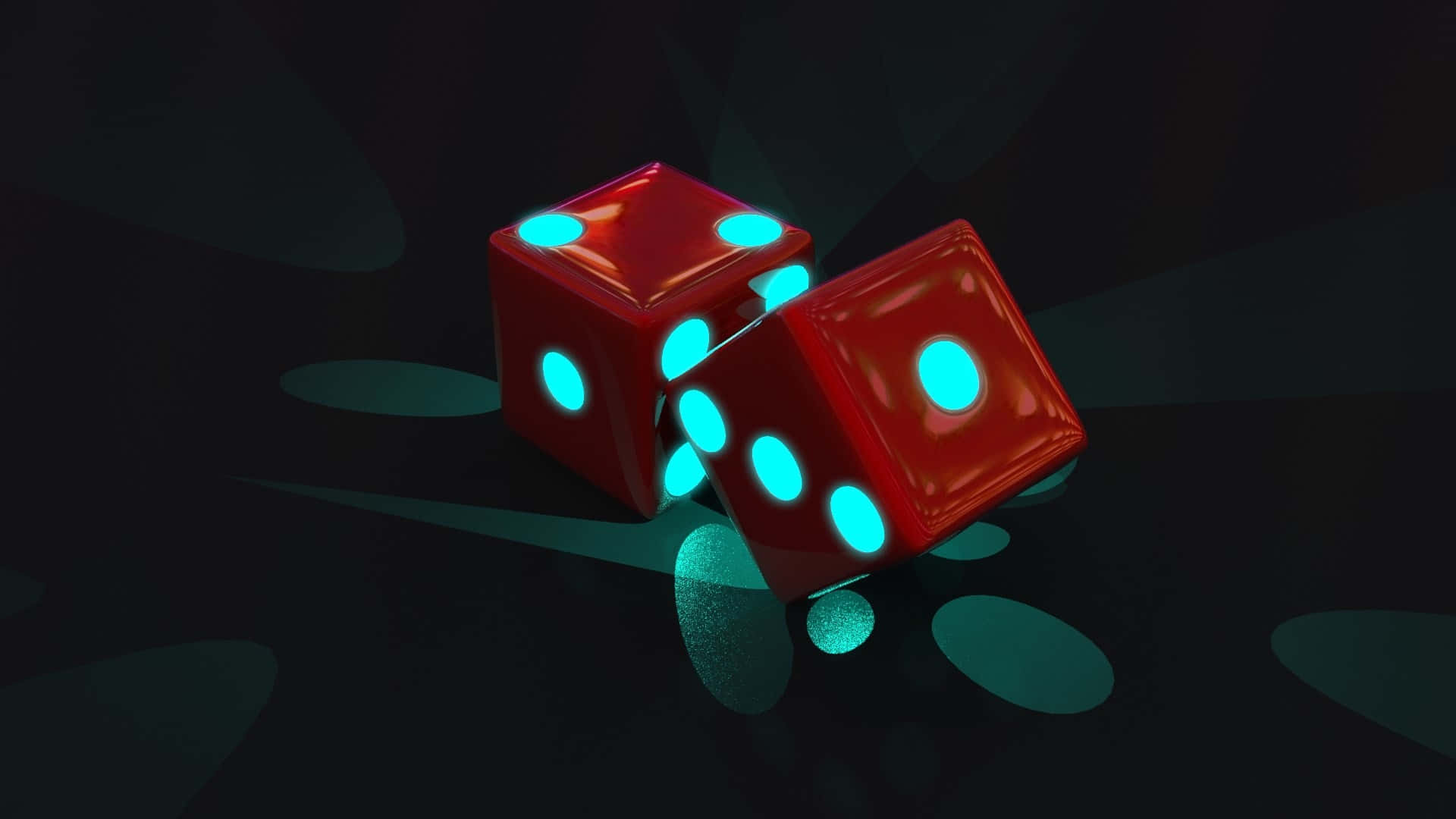 Red Dice Shadows Game Night Background