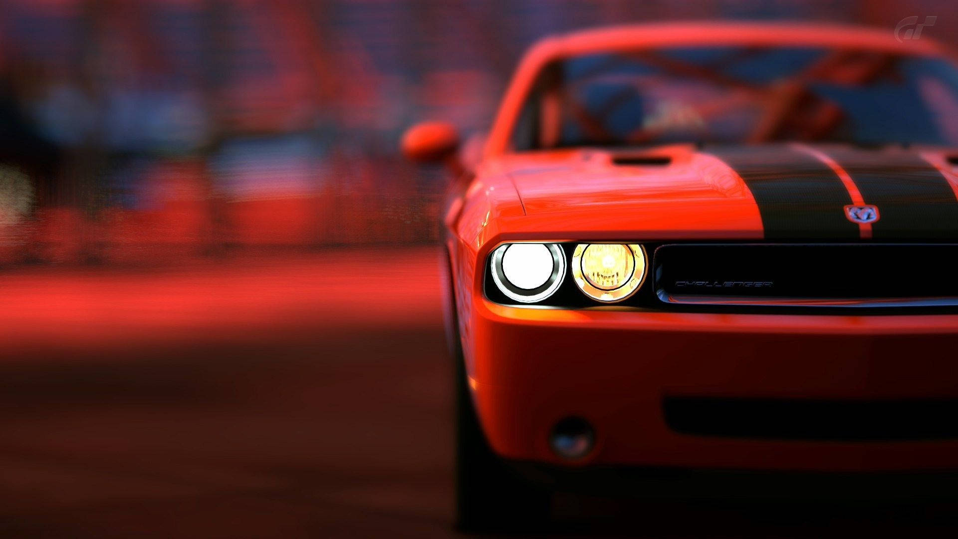 Red Dodge Challenger Background