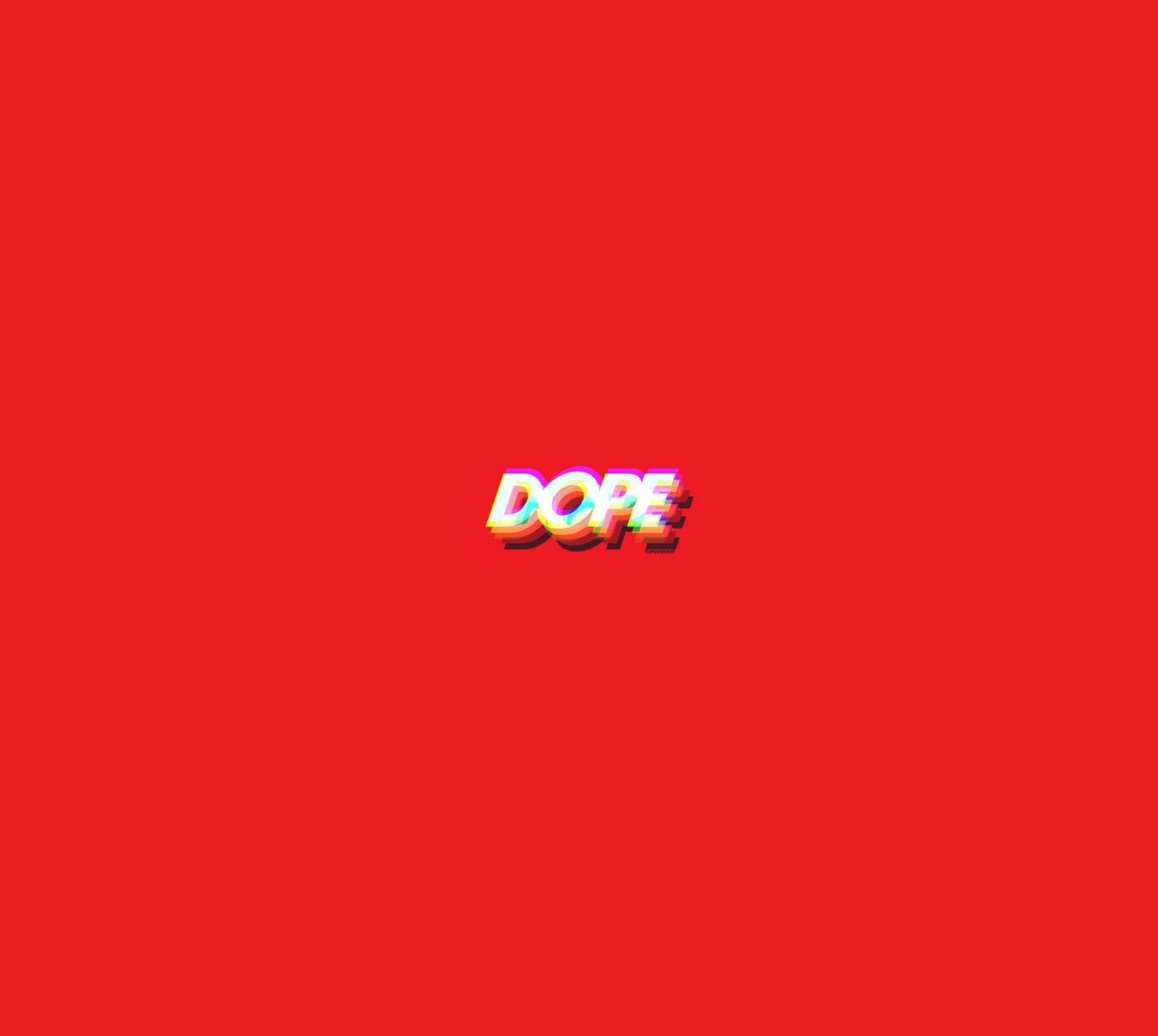 Red Dope Glitch Font Background