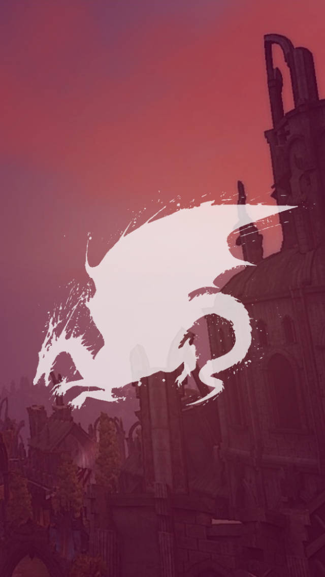 Red Dragon Age Art Background