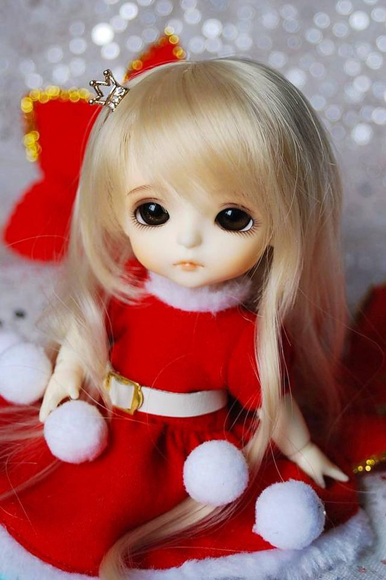Red Dress Doll Background