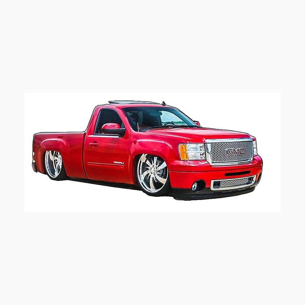 Red Dropped Truck Drawing