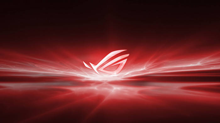 Red Energy Asus Rog Logo Background