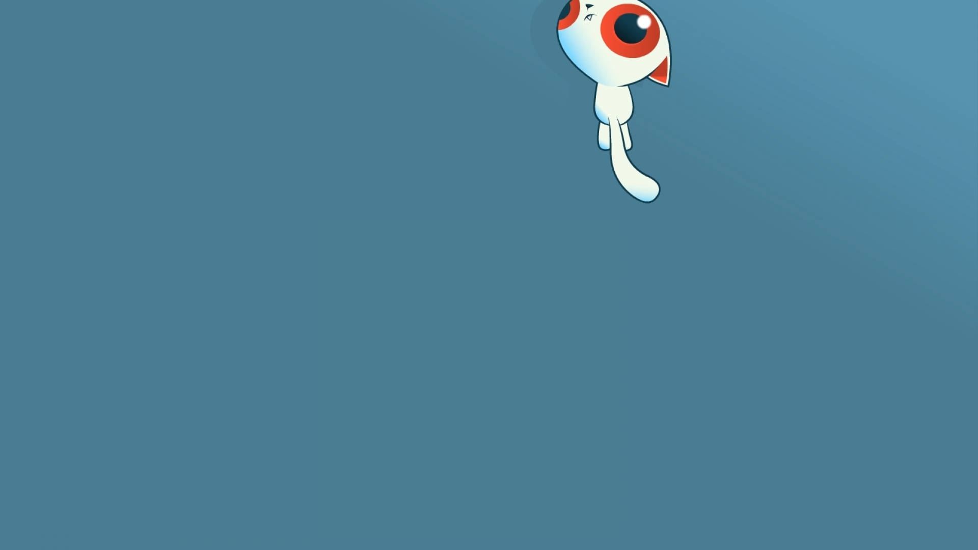 Red-eyed Cartoon Cat Background