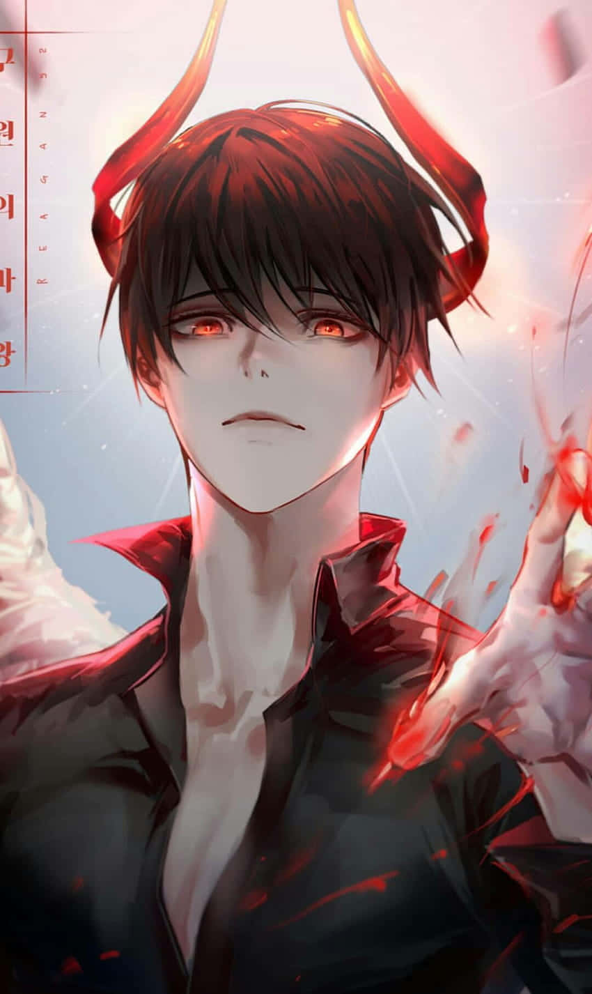 Red Eyed Demon Aesthetic Background