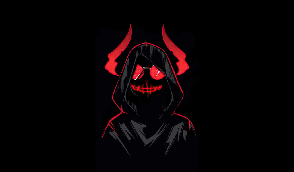 Red Eyed Demon Hoodie Art Background